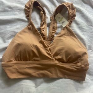NWT Aerie offline ruffle bikini top